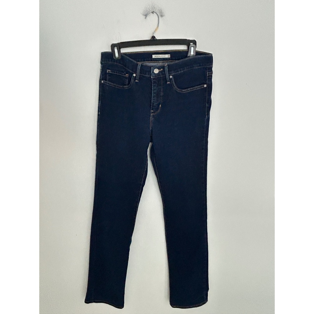 Levi 314 Shaping Straight Jeans Womens 30 Dark Wash Blue Denim 19631-0001